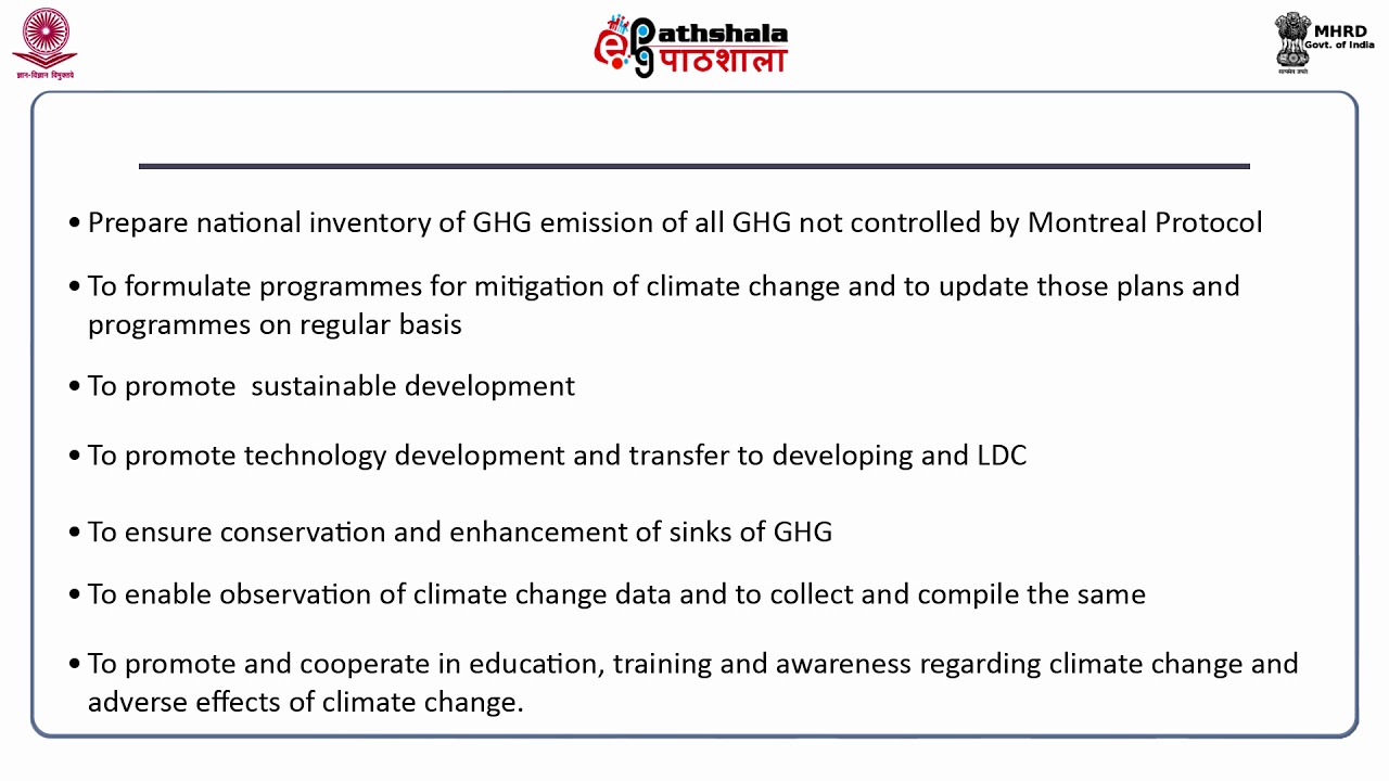 UNFCCC, Kyoto Protocol and Paris Agreement