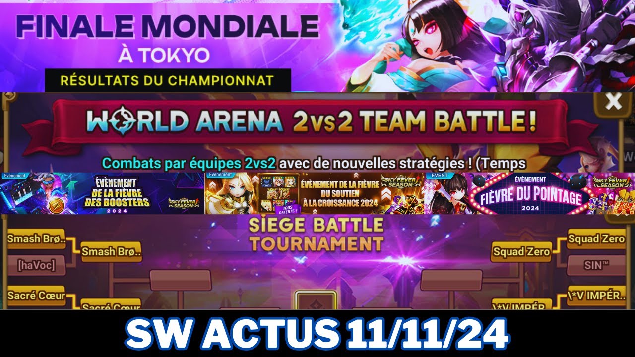 SW ACTUS : RÉCOMPENSES À GOGO !! #summonerswar #actualités #actualités #SWC