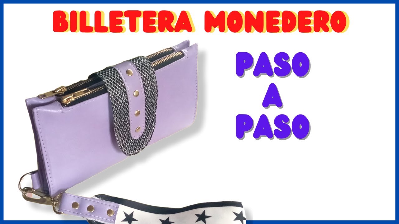 COMO HACER UNA BILLETERA // MONEDERO // PASO A PASO CON MOLDES GRATIS // Bnieves DIY