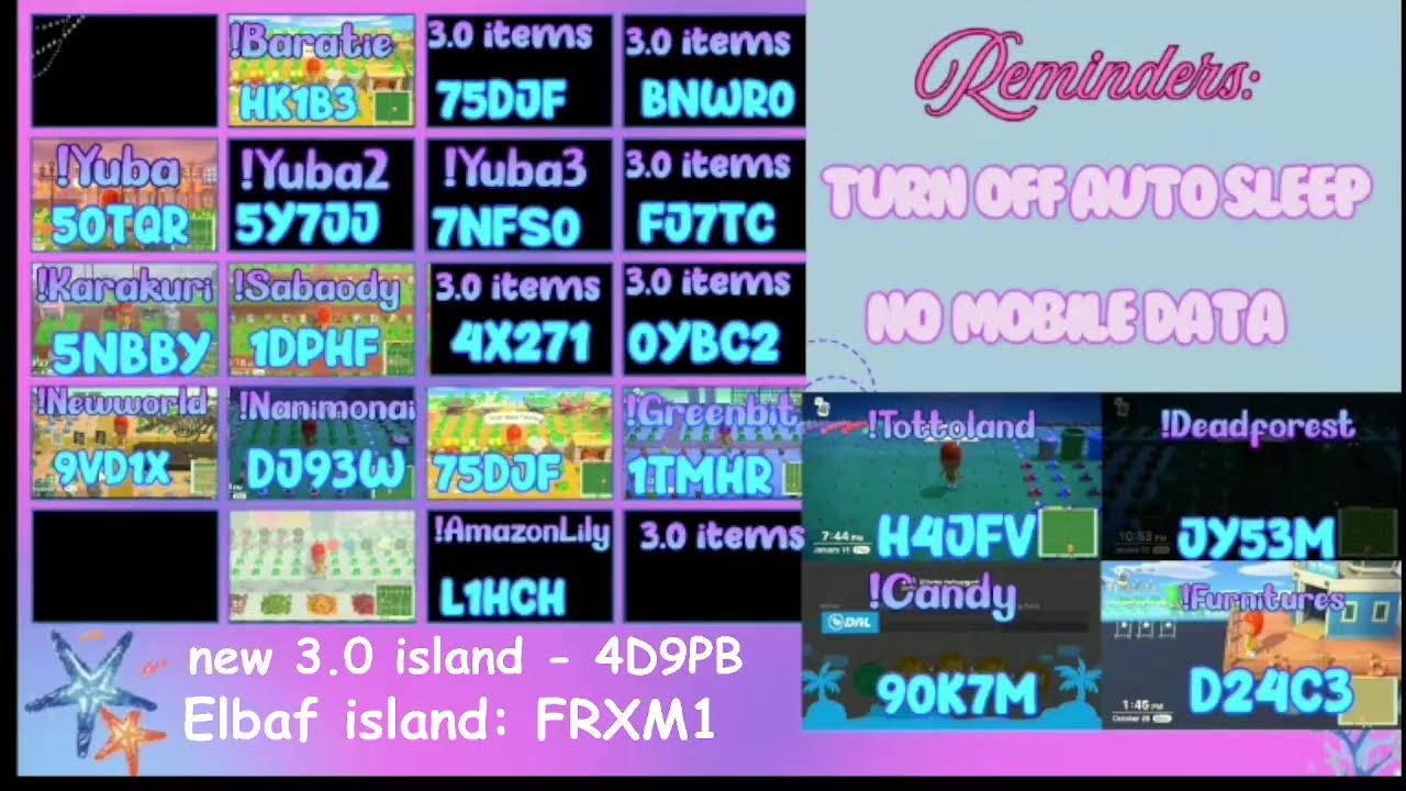 Treasure islands FREE for all  || Animal crossing New Horizons
