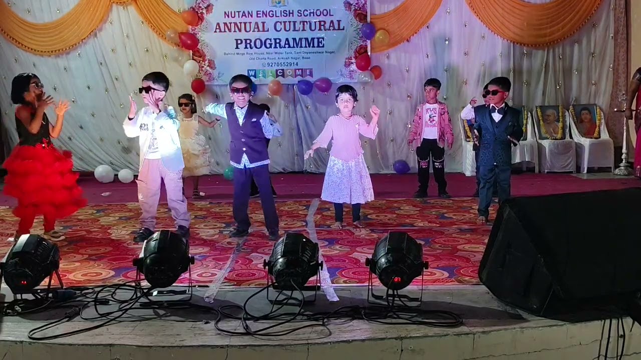 Pre-primary students performance | gathering dance @NutanEnglishSchool2009