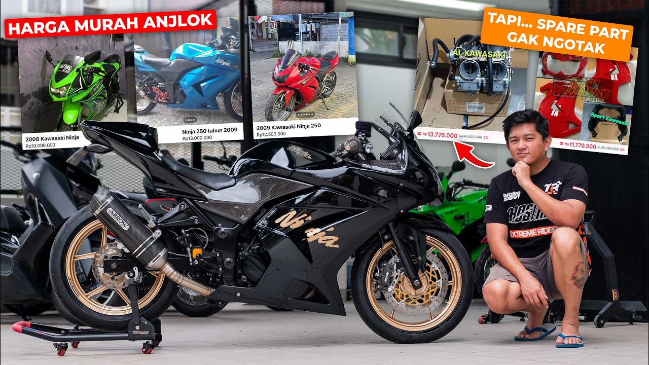 Ninja 250 Karbu Sekarang Murah, Tapi Harga Partsnya... 😭