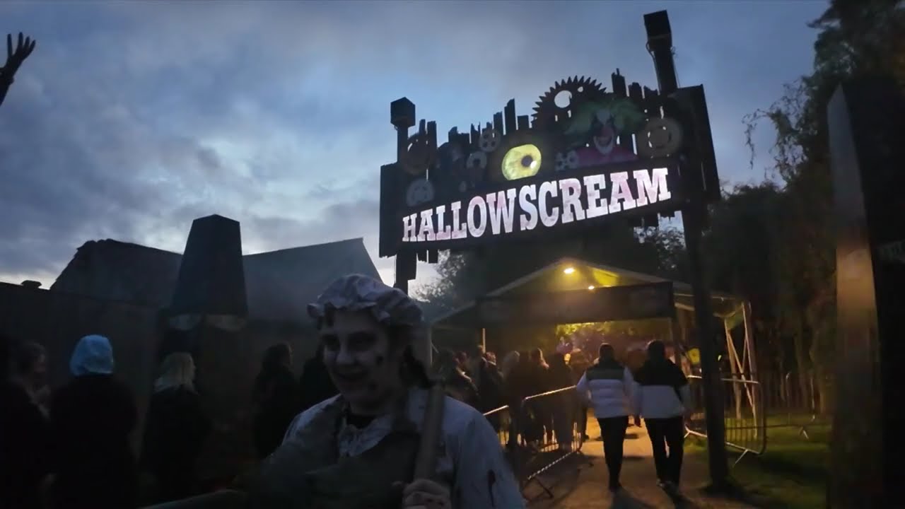 🎃 Terrifying Encounters at York Maze Hallowscream | Creepy Characters Lurking in the Shadows