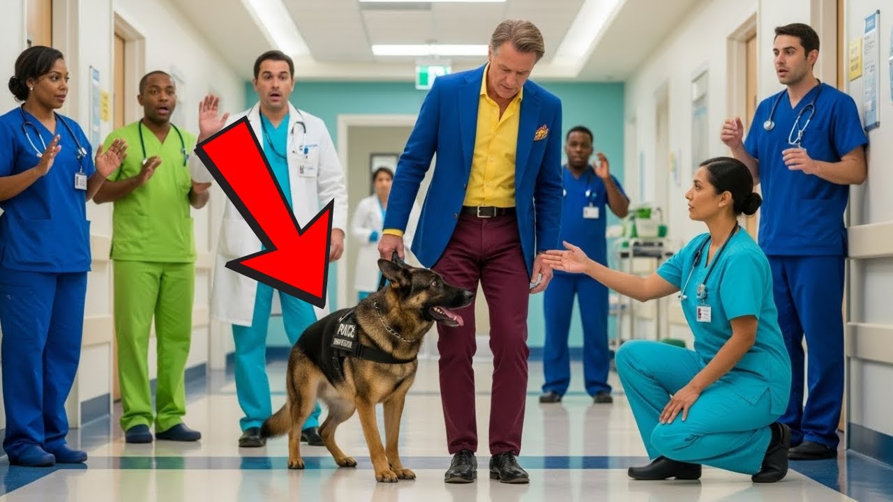¡Increíble! Un perro policía salvó la vida de un millonario.