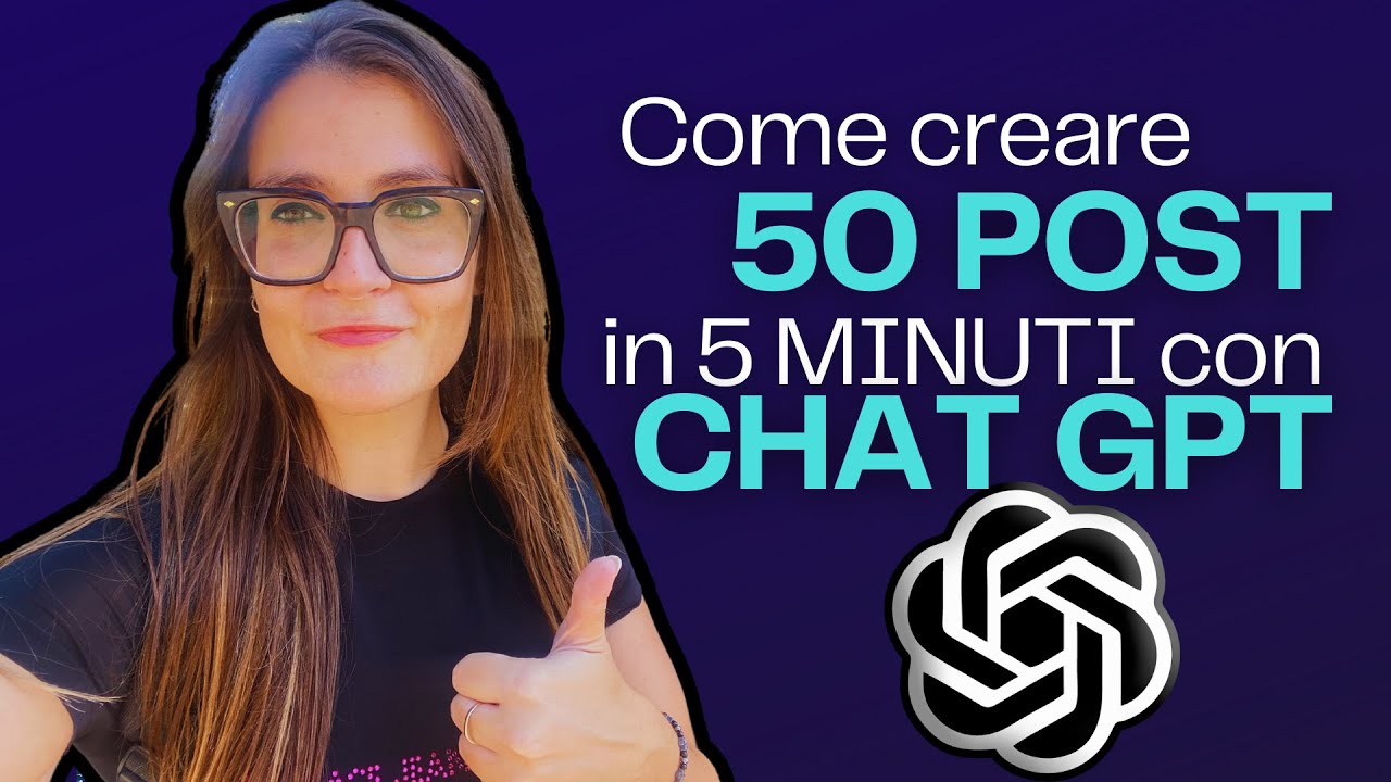 COME CREARE 50 POST IN 5 MINUTI CON CHAT GPT | INTELLIGENZA ARTIFICIALE | SOCIAL MEDIA AUTOMATION