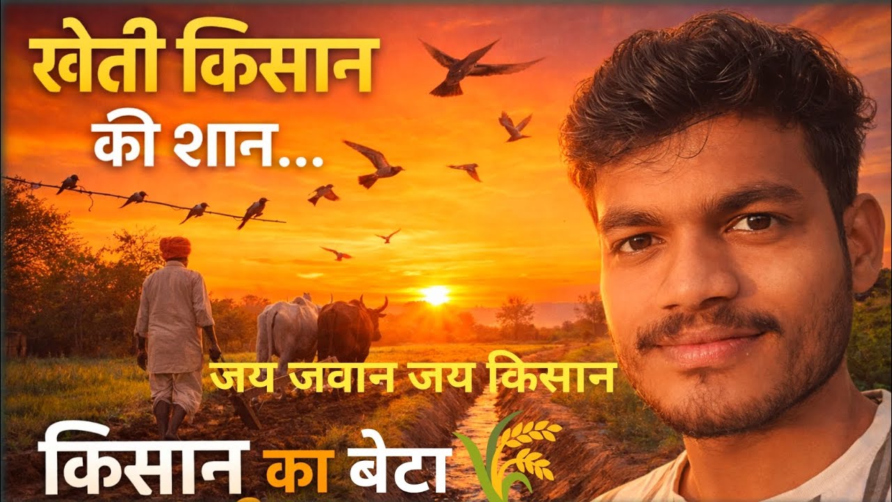 किसानों की खेती किसान का बेटा 🌾🌾 किसान भाई 