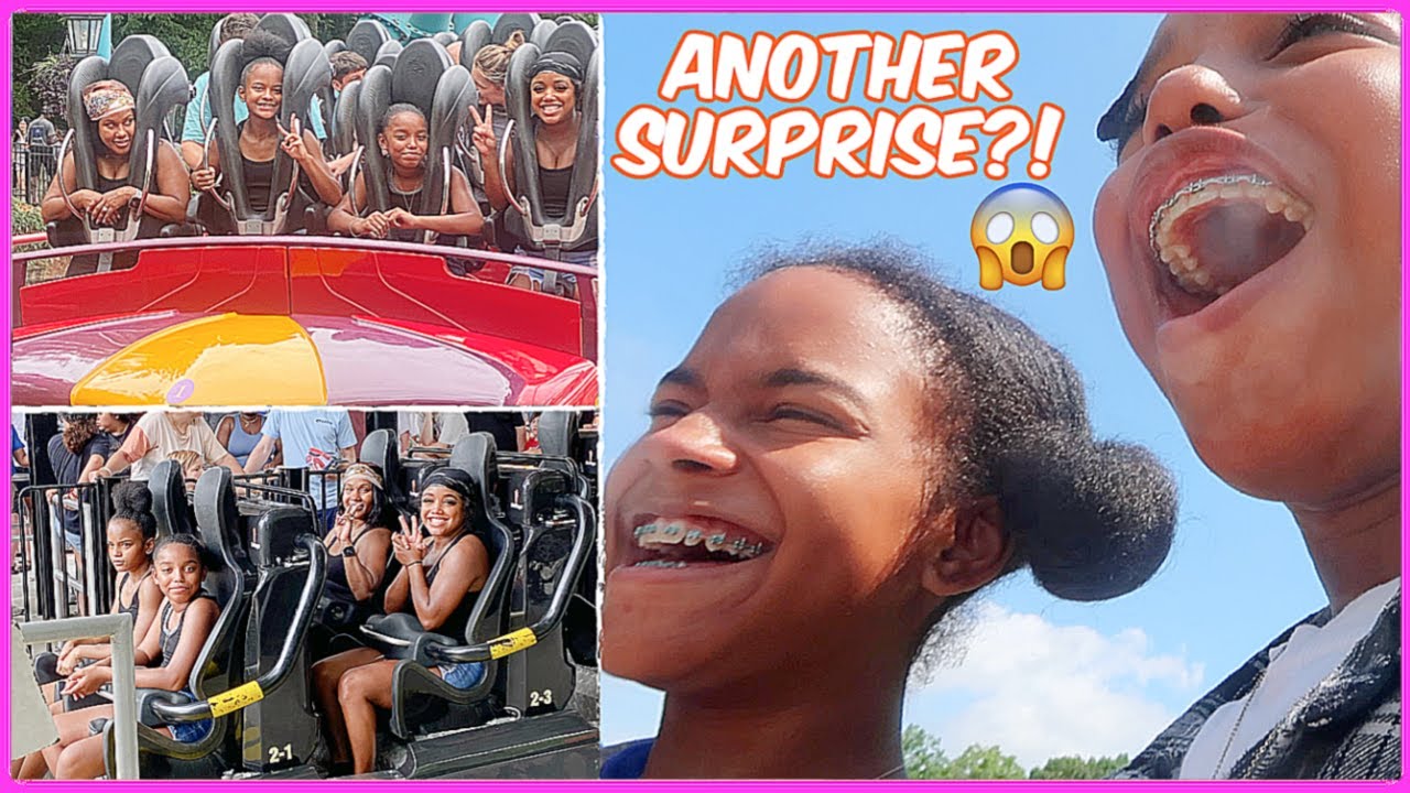 WEEKLY VLOG: OUR MOMS SURPRISED ME AND SISTER WITH A TRIP TO SIX FLAGS | YOSHIDOLL