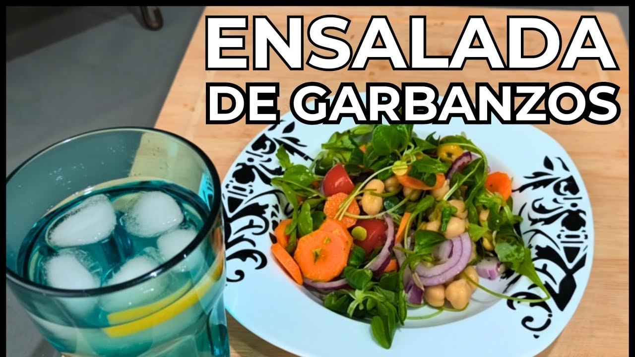 ENSALADA de GARBANZOS Saludable: Almuerzo Vegano en 10 MINUTOS