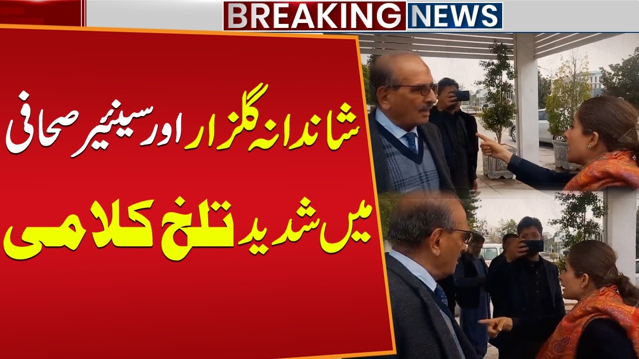 Heated Exchange Between Shandana Gulzar and Senior Journalist outside National Assembly