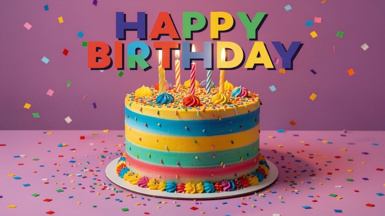Happy Birthday To You CAKE 4K 🎂🎁🎉Song for your celebration.#BirthdayCake #HappyBirthday