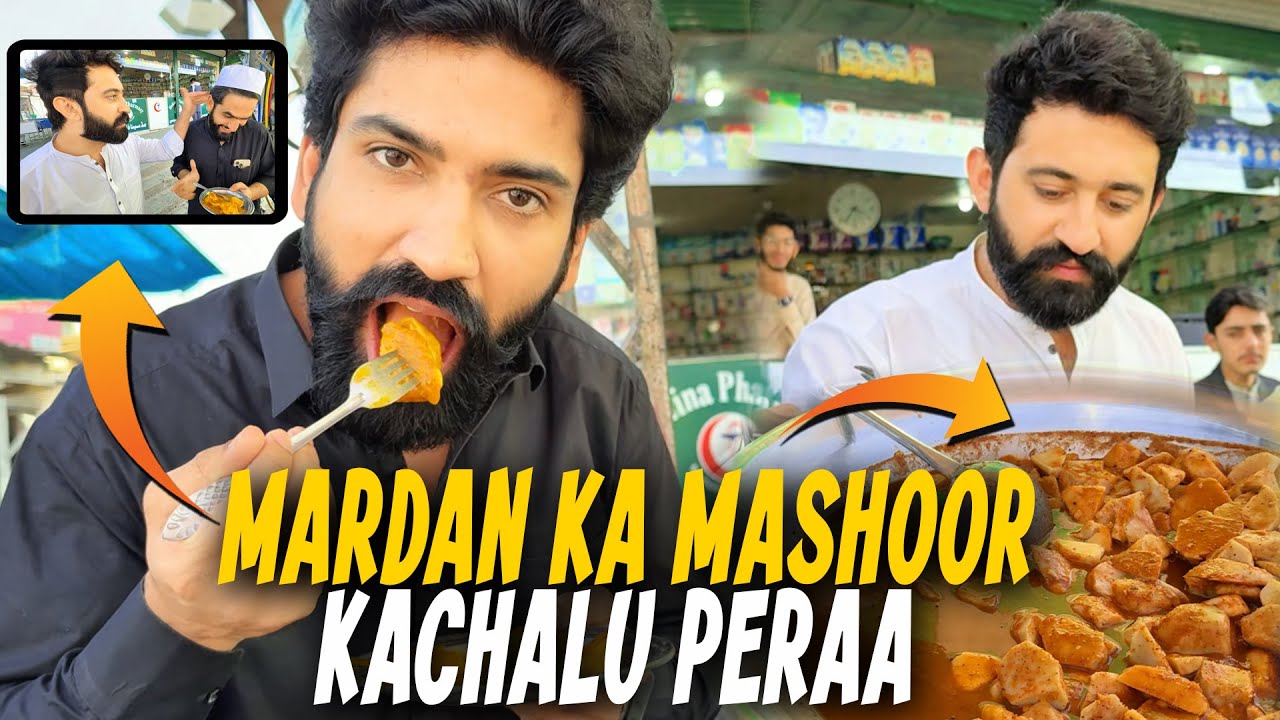 Tried mardan ka famous kachalaan / kachalu pera I Moiz Shah - Our Vines - Vlog