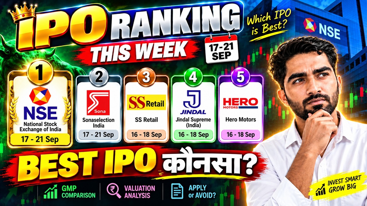 Hero Motors IPO vs SS Retail IPO vs Jindal Supreme IPO vs NSE IPO | TOP 5 IPO Ranking This Week 🚀