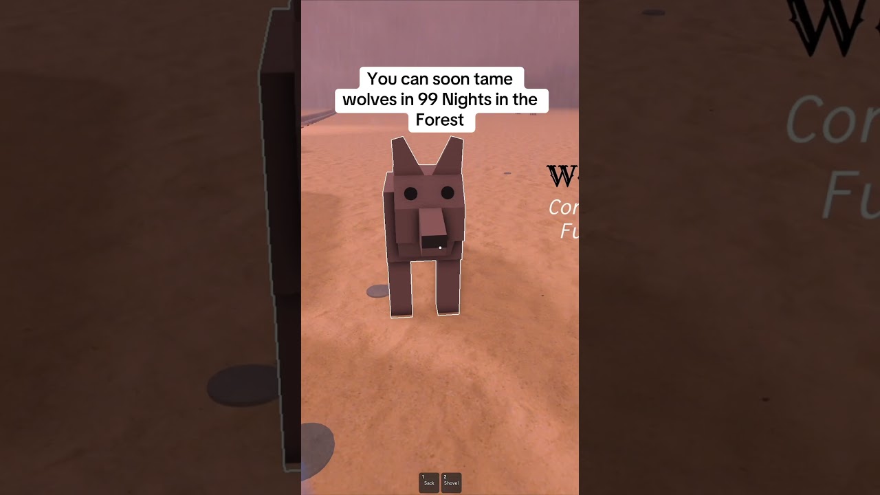 You can soon tame wolves in 99 nights in the Forest