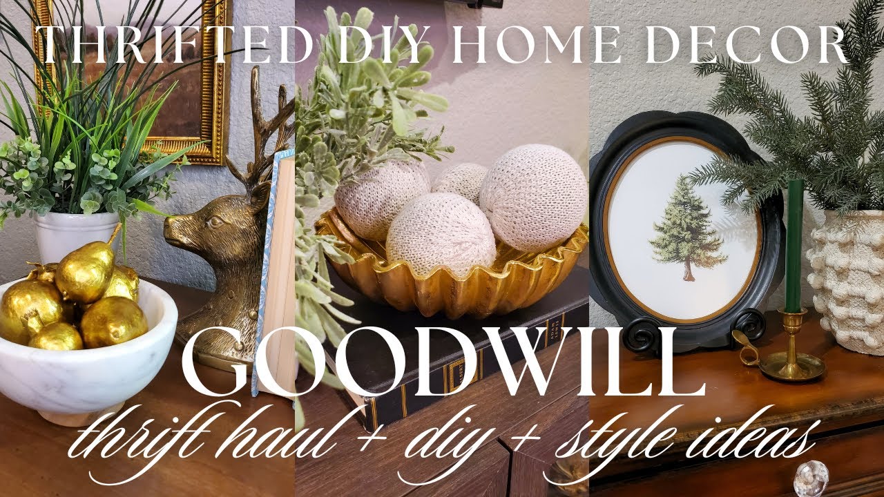 GOODWILL THRIFTED DIYS ДЛЯ РОСКОШНОГО ДОМАШНЕГО ДЕКОРА | DIY + идеи для декорирования и вдохновен...