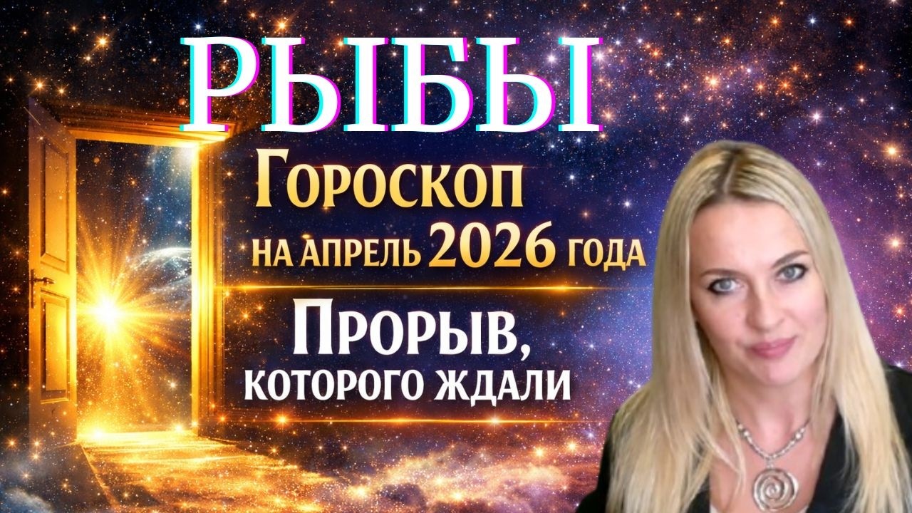 РЫБЫ - гороскоп на АПРЕЛЬ  2026г. ПРОРЫВ, которого ждали...