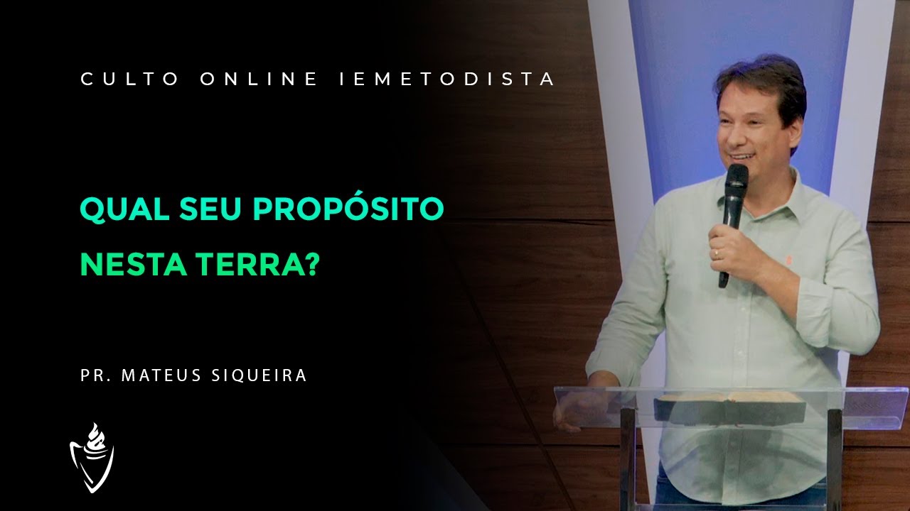 CULTO AO VIVO I QUAL SEU PROPÓSITO NESTA TERRA?