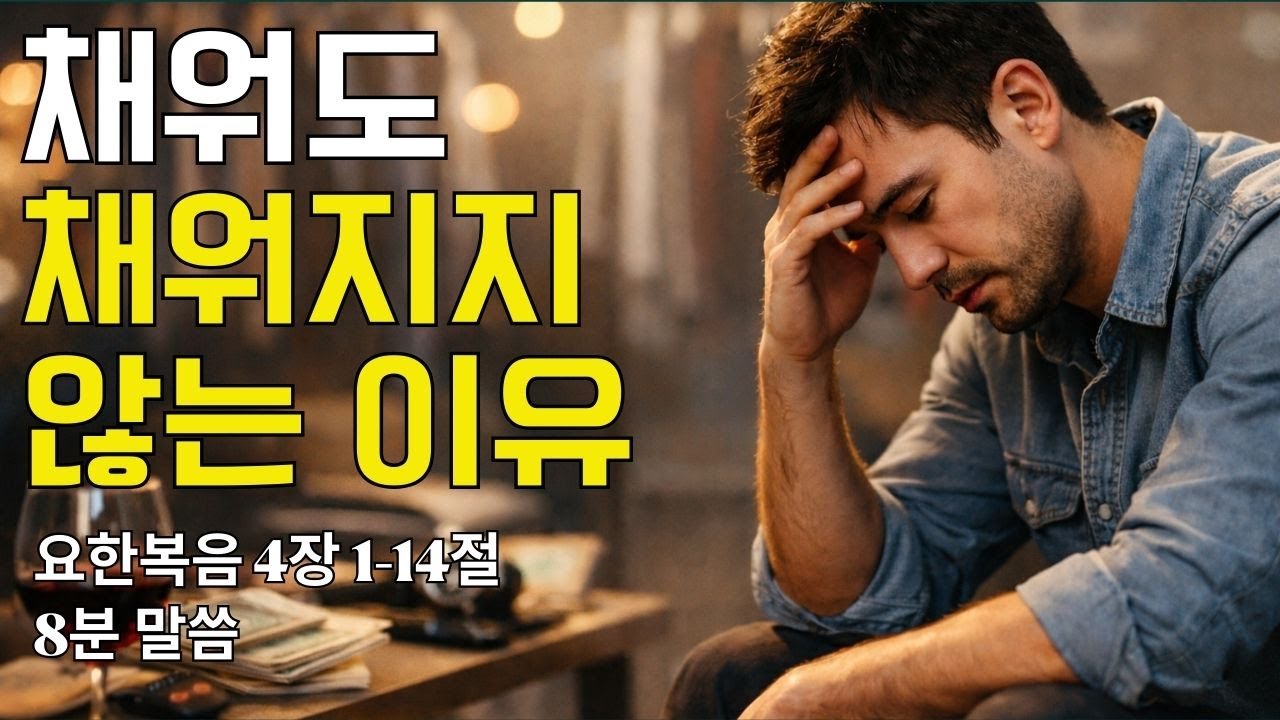 채워도 채워지지 않을 때 ｜ 요한복음 4장 1-14절(20260209)｜ 매일성경 브런치 ｜큐티 ｜8분말씀 ｜예배