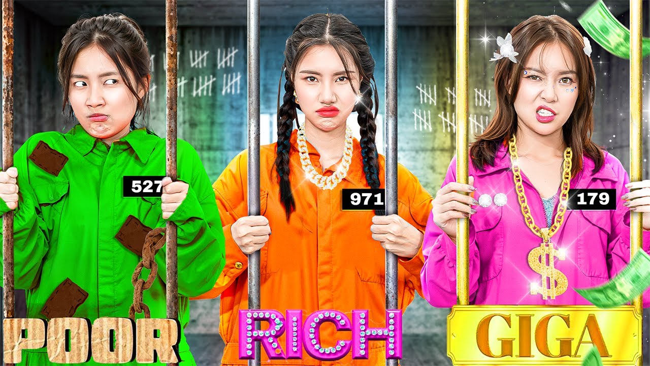 Cô Gái Nghèo Vs Cô Gái Giàu Vs Cô Gái Siêu Giàu Trong Tù! Đừng Coi Thường Người Khác