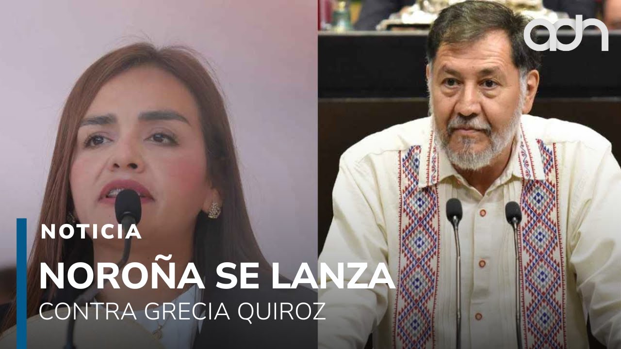 Noroña critica a Grecia Quiroz, por señalar a morenistas por asesinato de Carlos Manzo