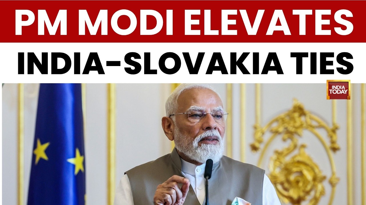 India-Slovakia Relations Reach New Heights, Makes Historic Announcement | India Today News