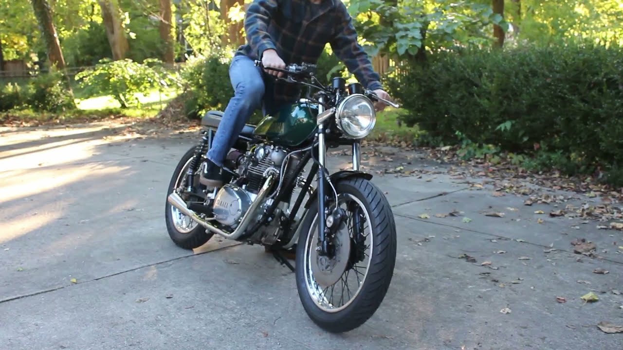 1973 XS650 Brat Style Build Timelapse and Exhaust Sound