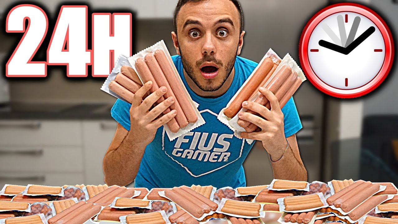 MANGIO PER 24 ORE SOLO WÜRSTEL!!!