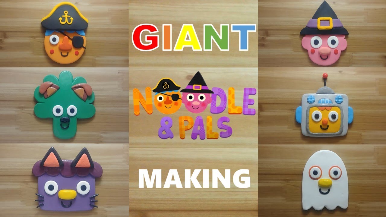 GIANT Halloween Noodle & Pals clay cracking making collection 거대 할로윈 국수와 친구들 클레이로 만들기 모음
