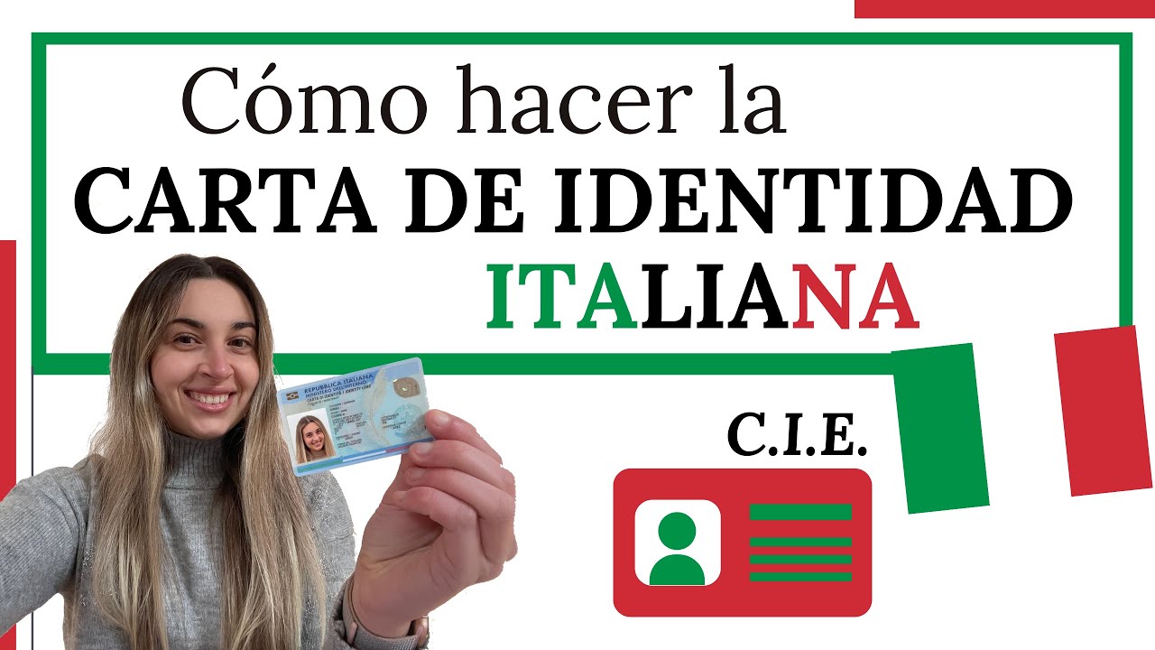Cómo hacer la CARTA DE IDENTIDAD Italiana 🇮🇹
