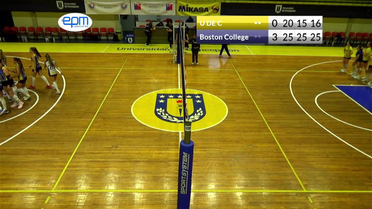 Liga Nacional de Vóleibol A1 UdeC vs Boston College. Categoría Damas