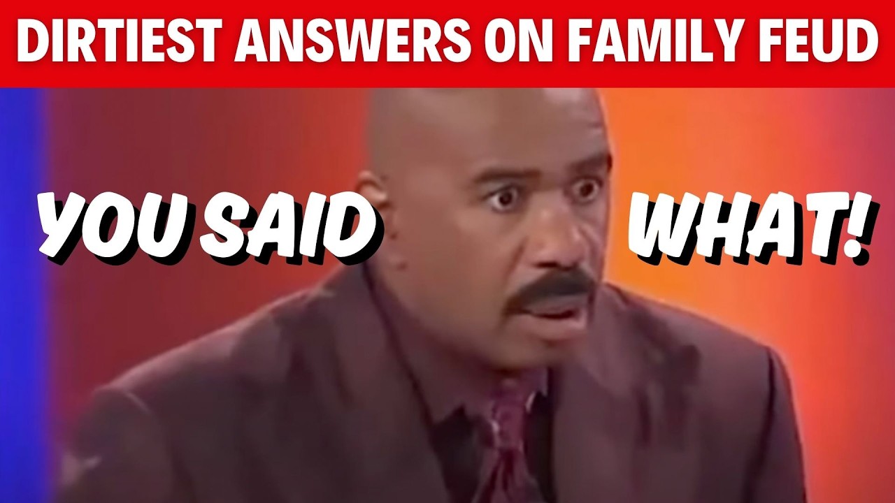 NEW! Top 14 Funniest Dirtiest / CENSORED Answers on Family Feud 🤭 | Steve Harvey - commentary