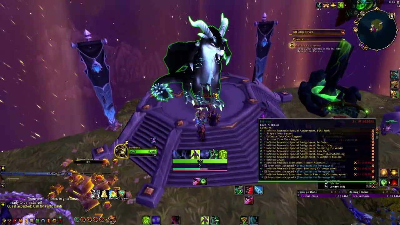 WoW War Within - Legion Remix Patch 11.2.5 Quest: Call for Participants