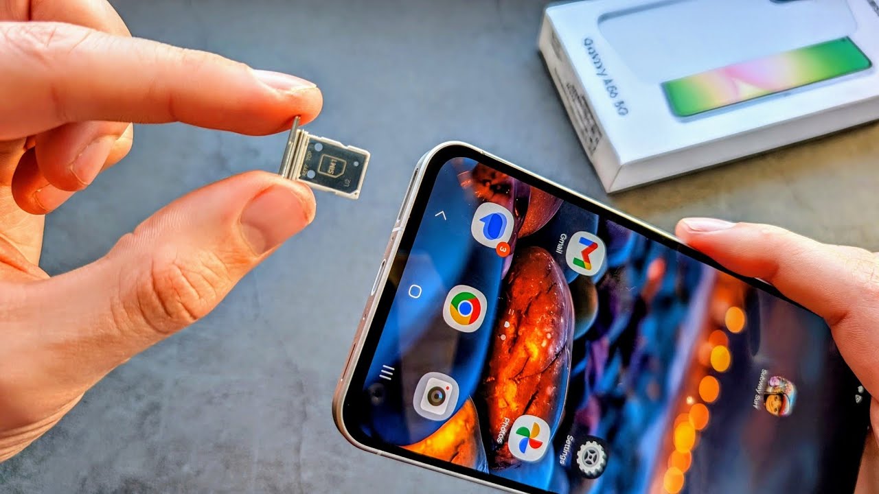 How to Insert SIM & Memory Card in Samsung Galaxy A56 5G ( Dual SIM)