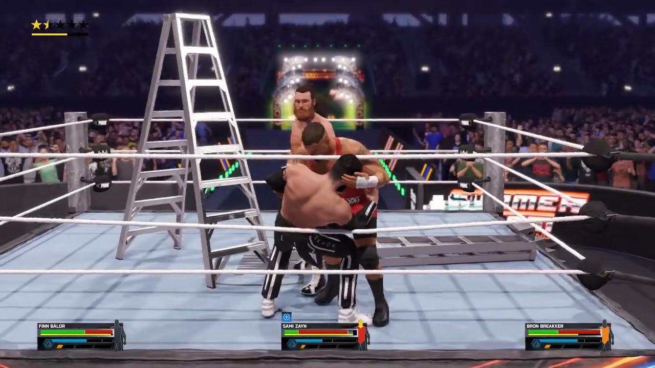 WWE 2K25- FINN BALOR VS BRON BREAKKER VS SAMI ZAYN|INTERCONTINENTAL CHAMPIONSHIP TLC|VIPER QUESTS|