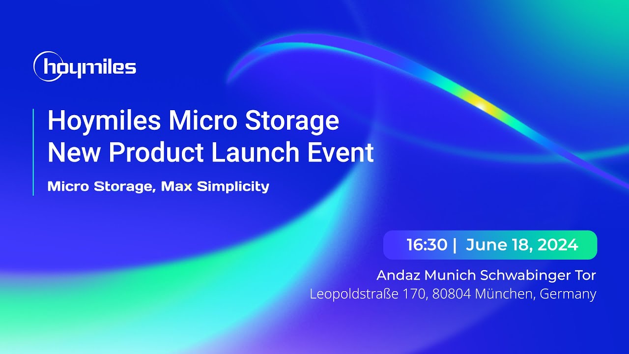 Hoymiles Micro Storage New Product Launch Event
