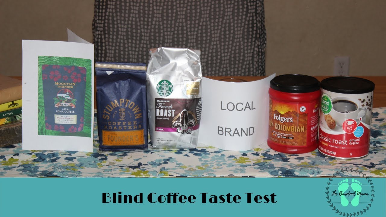Blind Coffee Taste Test  | Folgers in your Cup?? | The Barefoot Mama