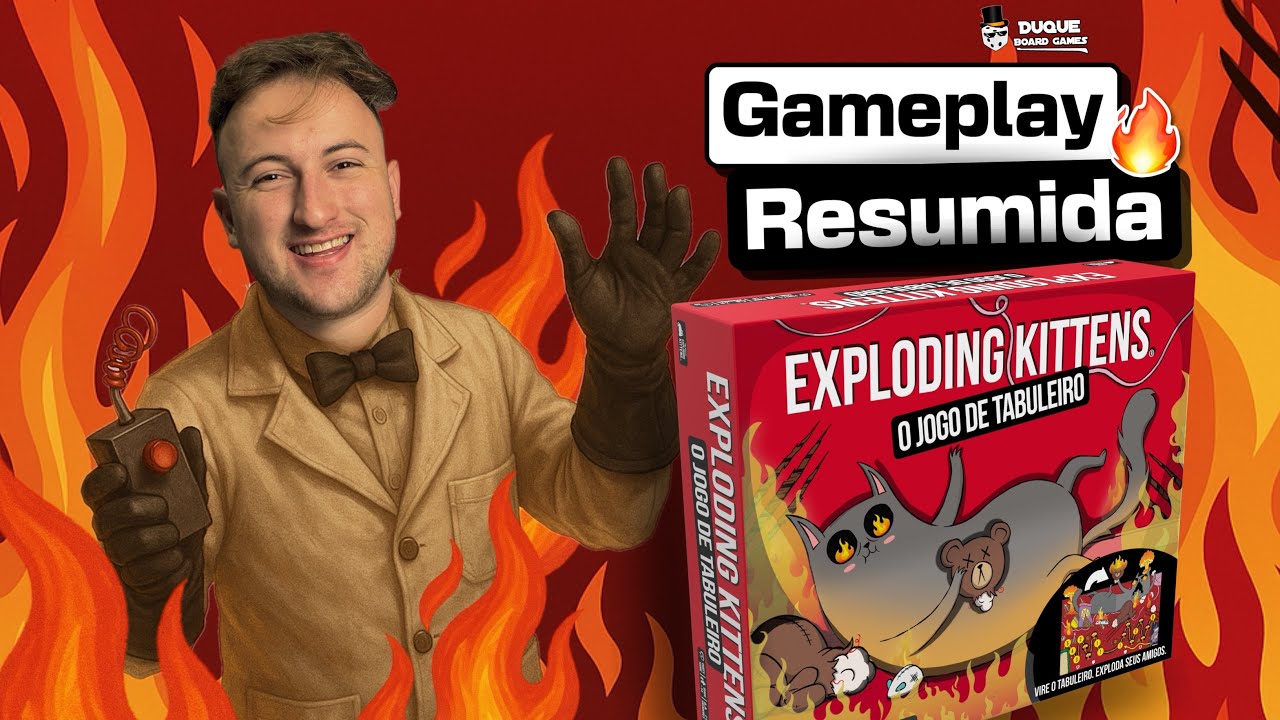 EXPLODING KITTENS: O JOGO DE TABULEIRO - Gameplay resumida