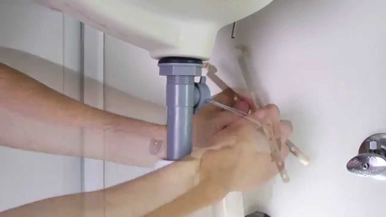 Installing a 1-Handled Bathroom Faucet with a Pop-Up Drain - Parisa Collection