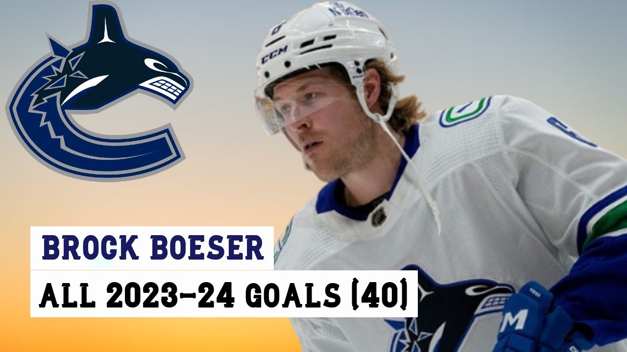 Brock Boeser (#6) All 40 Goals of the 2023-24 NHL Season