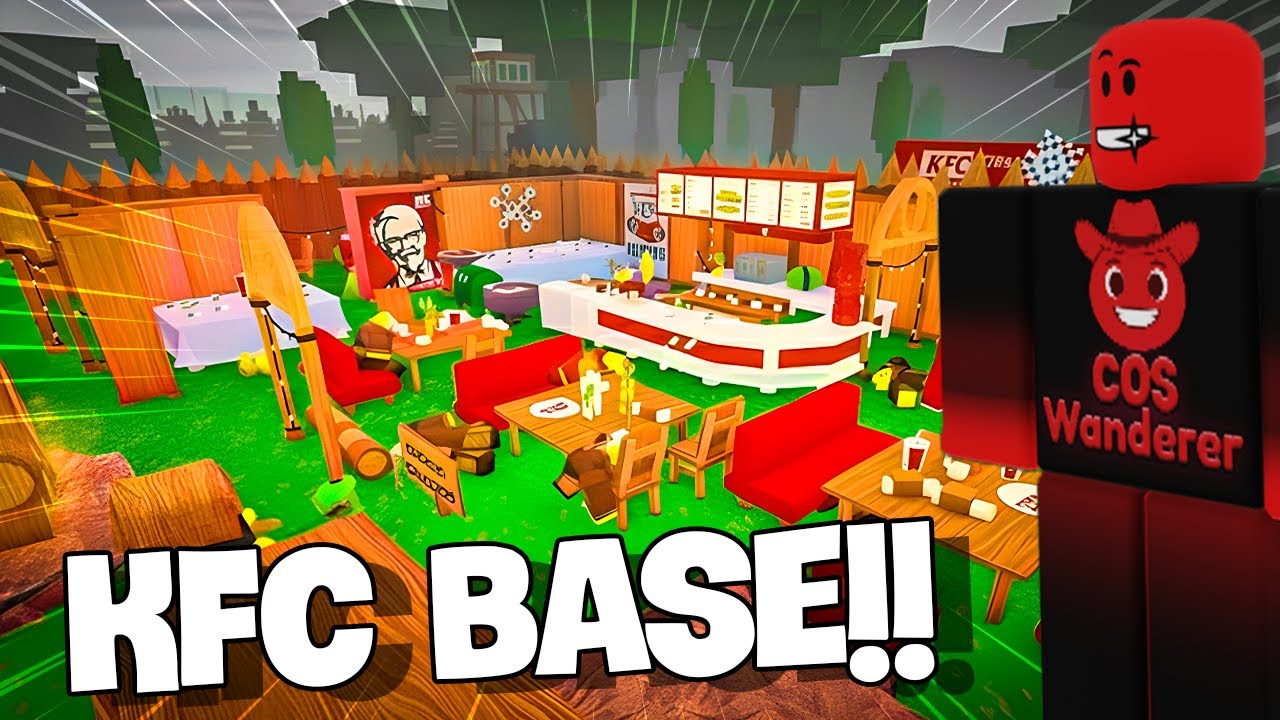 I Built a KFC Base in 99 Nights in a Forest!!