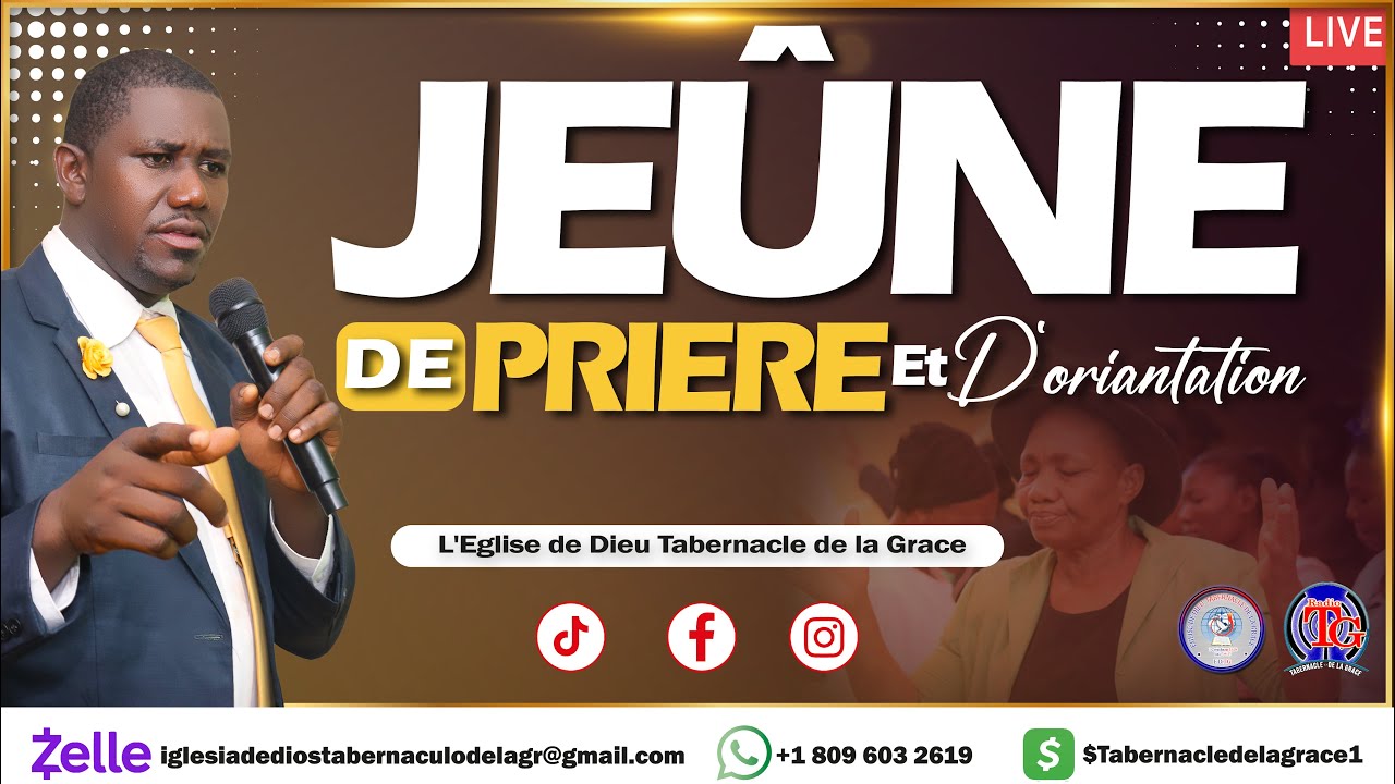 JEÛNE DE PRIERE ET D'ORIENTATION - RADIO TABERNACLE DE LA GRÂCE, 27 JANVIER  2026