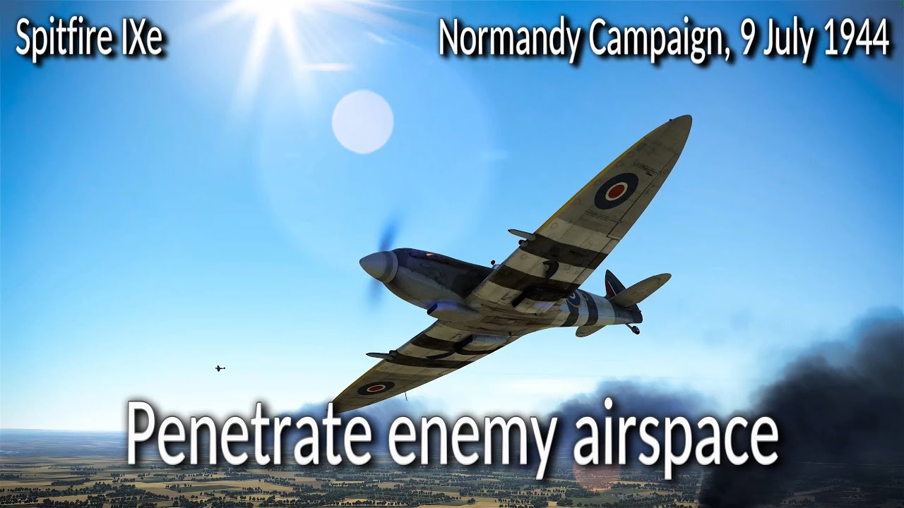 Spitfire IXe vs. Ju 52s: Intruder over May-sur-Orne | Cinematic WW2 Air Combat Missions