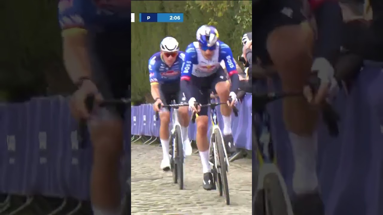 Go time! 🚀 Tim van Dijke makes a move on the Taaienberg, taking Mathieu van der Poel with him! 👀