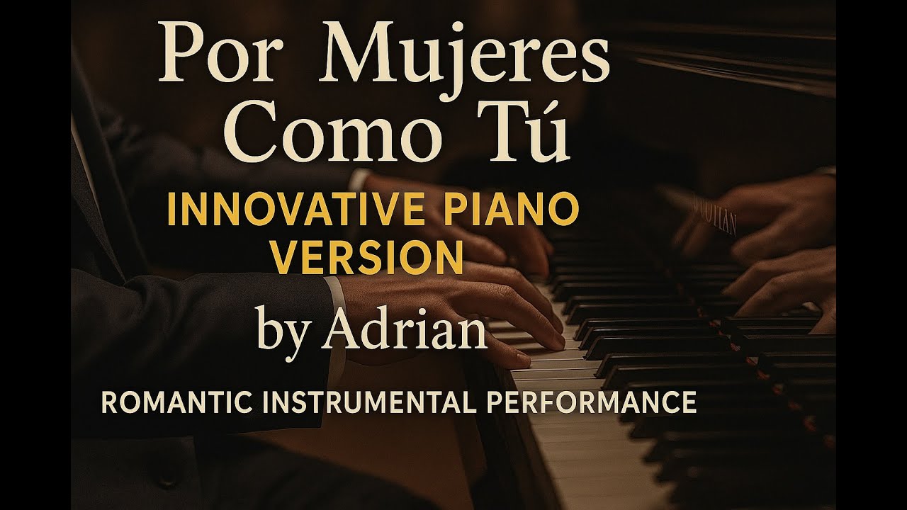 Por Mujeres Como Tú – Versión Romántica en Piano por Adrián