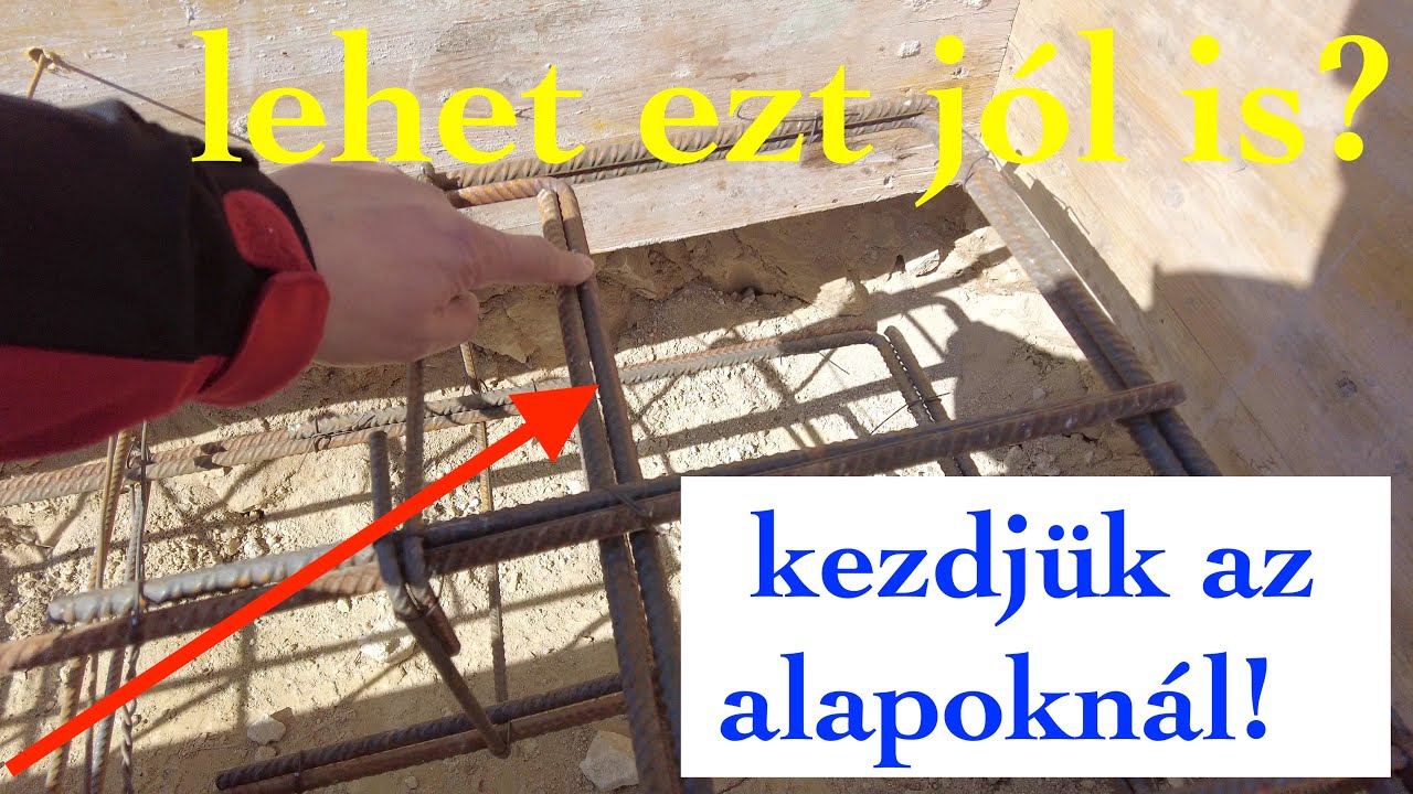 Az alapozás az első terepi munka, de már sokszor ez sem sikerül. Itt most egy jó példát mutatok be!