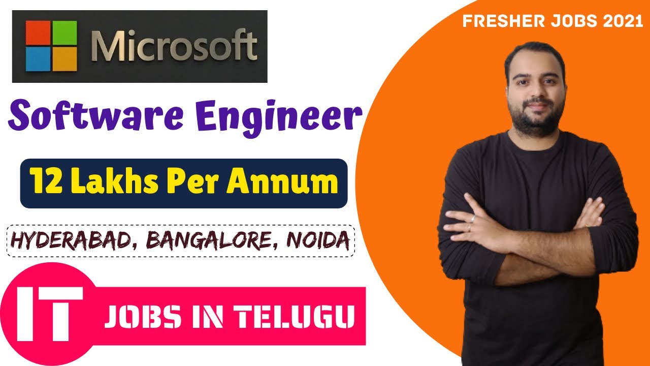 Microsoft Recruitment 2021 || నెలకి 1 Lakh జీతం (12L PA) || Latest IT Jobs in Telugu 2021