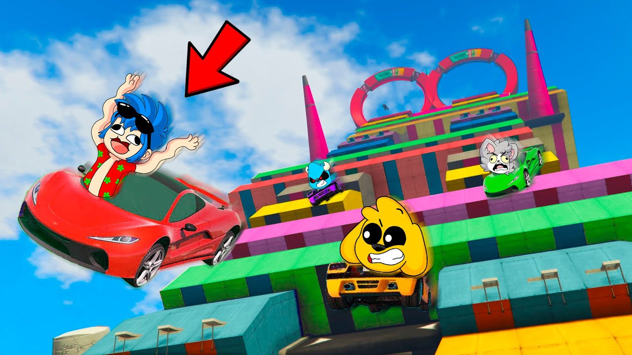 ¡NADIE SOBREVIVE a la MEGA RAMPA MÁS PELIGROSA de GTA 5! 🚗😱 LOS COMPAS