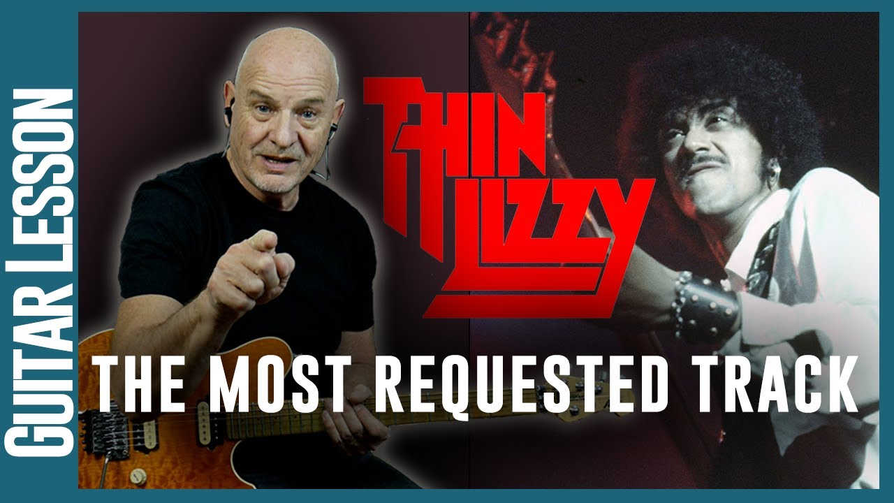 Самый популярный трек Thin Lizzy — Chinatown — полный урок игры на гитаре