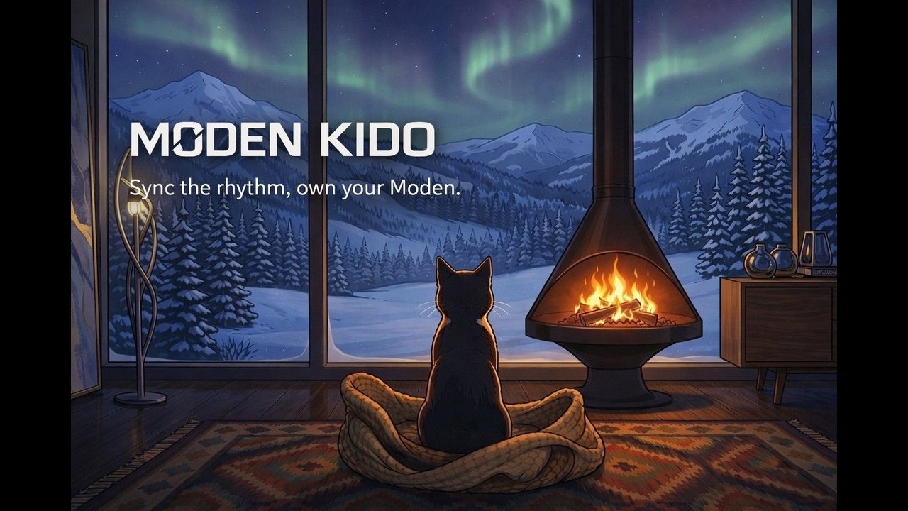 A Quiet Firelight Space 🔥 Lo-Fi Hip Hop for Peaceful Study & Calm Presence [1 Hour]