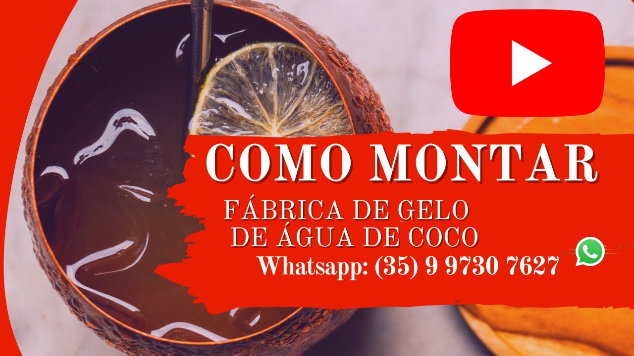 Como Montar F&aacute;brica de Gelo de &Aacute;gua de Coco | ANDR&Eacute; LUIZ CIVITARESE DE MAGALH&Atilde;ES
