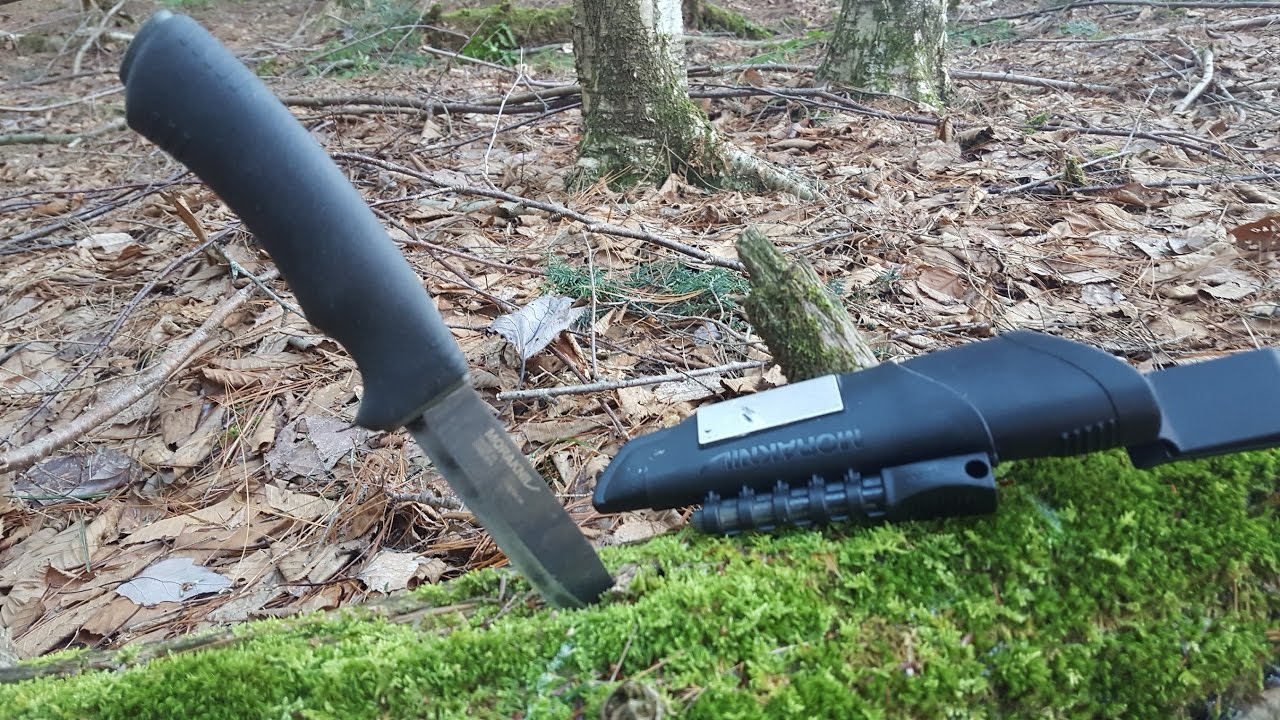 Fire starting and testing the Mora Bushcraft Black